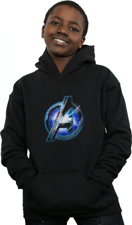 Actual product image Boys Avengers Endgame Glowing Logo Hoodie (140, 146)