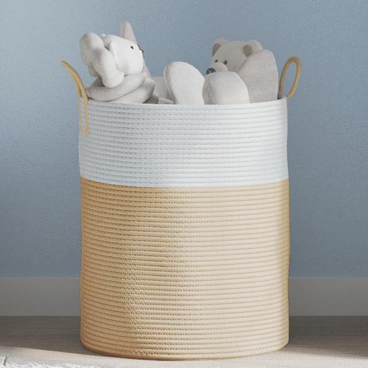 Actual product image VidaXL Storage basket Beige (1 x, Ø 38 x 46 cm)