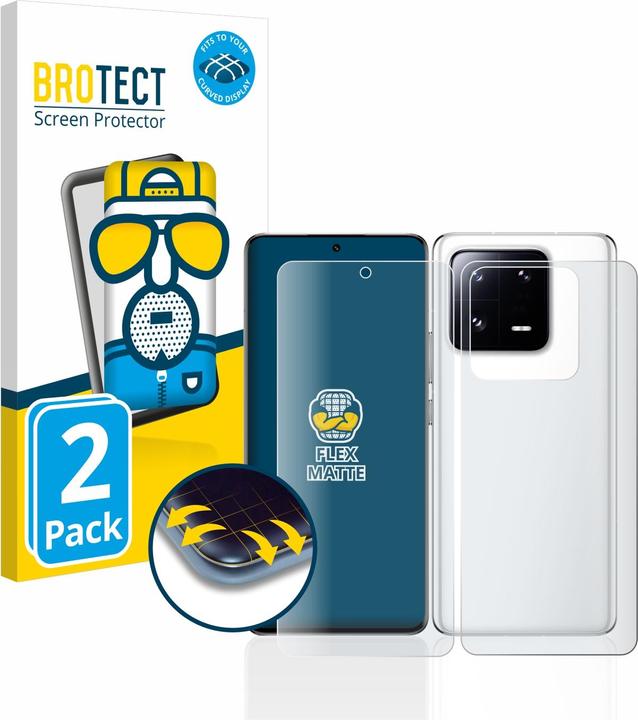 Actual product image BROTECT Full-Cover Protector Matte (2 Piece, Xiaomi 13 Pro)