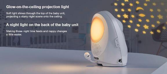 Actual product image VTech Audio LCD monitor with projector (Baby Monitor Audio, 300 m)