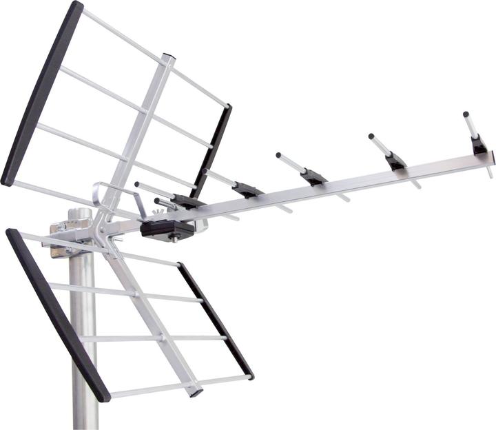 Actual product image Maximum 20643 - Outdoor - Black - Silver - 470 - 790 MHz - 18 dBi - UHF - F (24 dB, DVB-T / -T2)