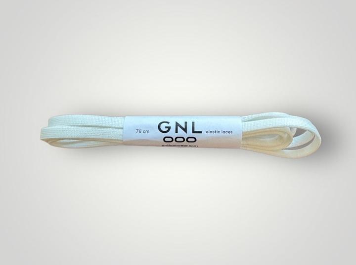 GNL Replacement Elastic Laces WHITE