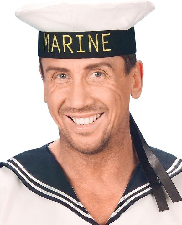 Actual product image Festartikel Müller MÜLLER navy cap/sailor cap white adults