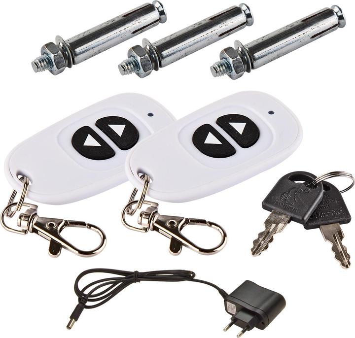 Image du produit Dema Arceau de parking Barrière de parking avec panneau solaire Télécommande