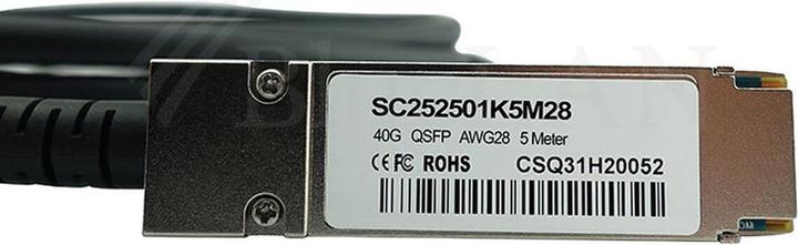 Actual product image CBO Mellanox MC2207130-002 Compatible BlueLAN QSFP DAC 56G SC252501R2M28