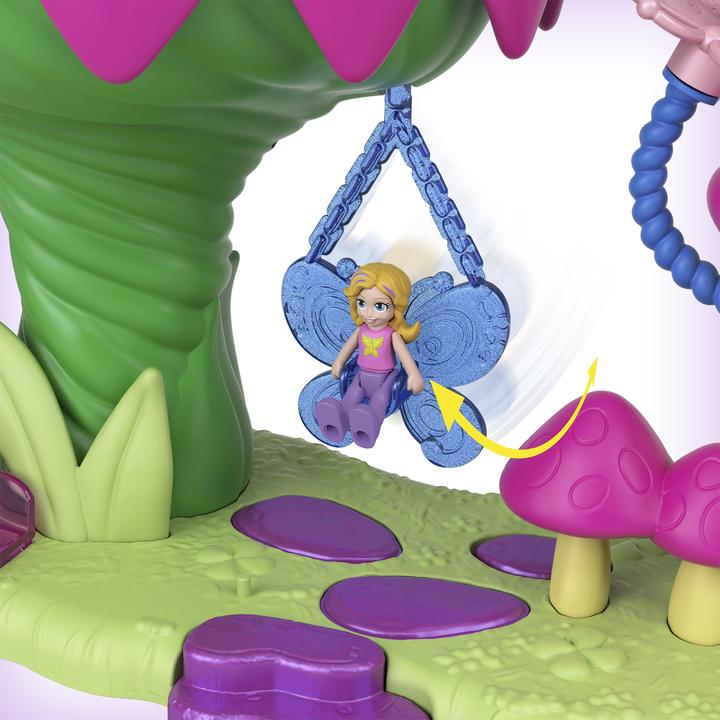 Actual product image Polly Pocket Pollyville Rainbow Funland Mermaid Princess Ride