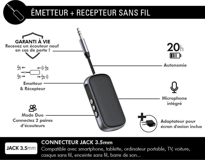 Produktbild Force Play 2-in-1 Bluetooth Adapter (Sender & Empfänger)