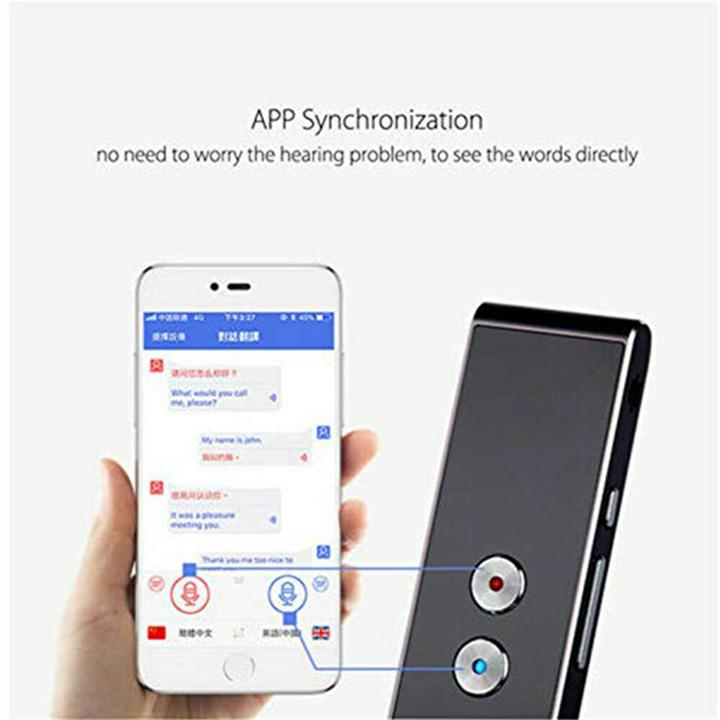 Produktbild Deltalabs Smart Translator, Bluetooth Sprachübersetzer, 41 Sprachen, iOS/Android