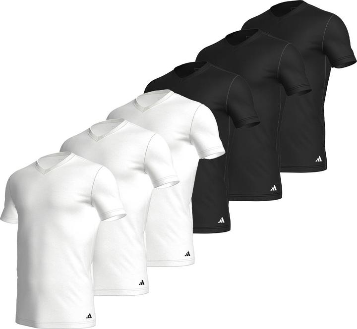 Produktbild adidas 6er Pack Active Core Cotton Unterhemd / Shirt Kurzarm (XL)