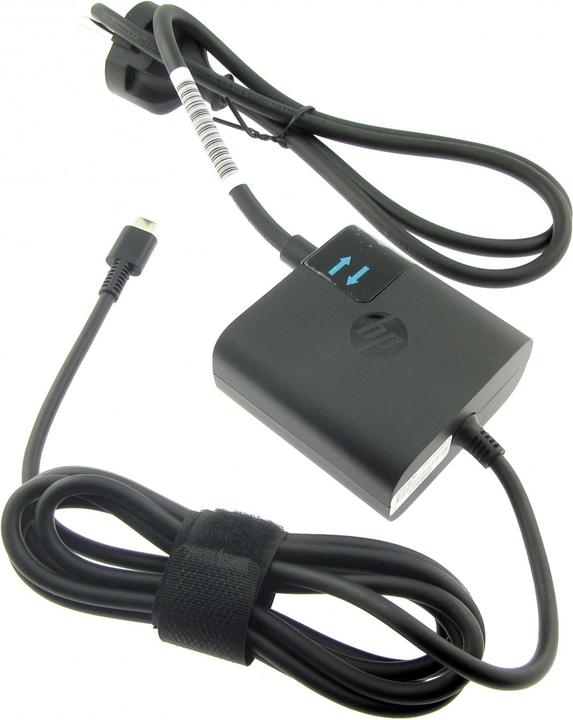 Image du produit HP Adaptateur 5V,12V,15V 45W USB-C (No Cord) inclut le câble d'alimentation (45 W)