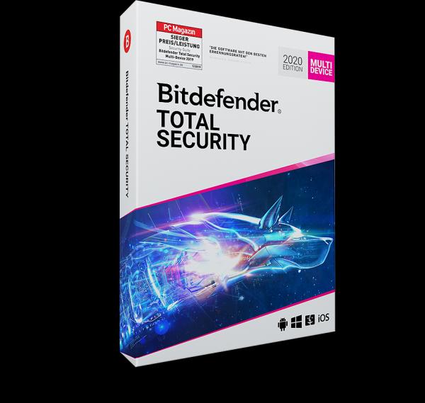 Bitdefender Total Security 2020 (5 User, 12 Monate)