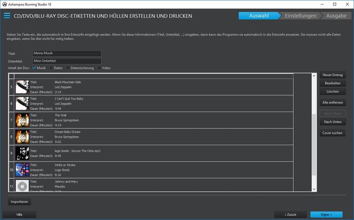 Produktbild Ashampoo Burning Studio 18 (1 User, unbegrenzt)
