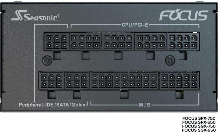 Produktbild Seasonic Netzteil 750W FOCUS-SGX-750 Modular (80+Gold) (750 W)