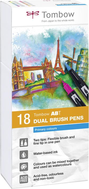 Immagine prodotto Tombow ABT - DUAL-BRUSH-PEN - Set regalo (buntkombi, Combinazione pastello, 6 x)