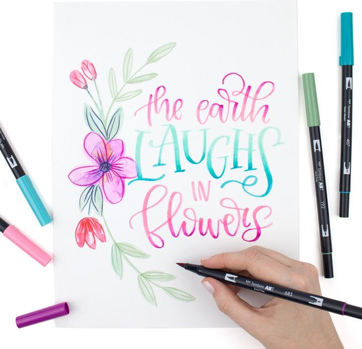 Immagine prodotto Tombow ABT - DUAL-BRUSH-PEN - Set regalo (buntkombi, Combinazione pastello, 6 x)