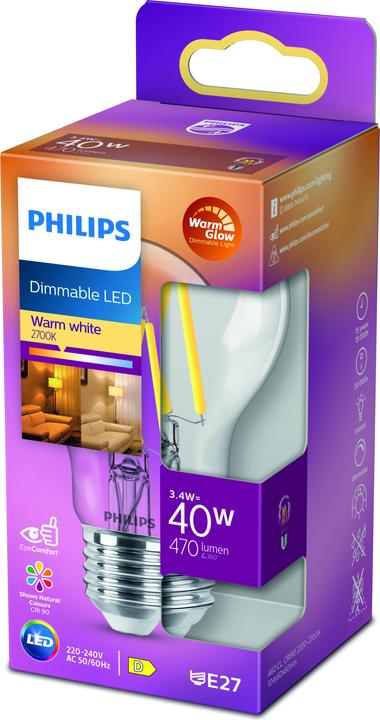 Immagine prodotto Philips Lampada (E27, 3.40 W, 470 lm, 1 x, D)
