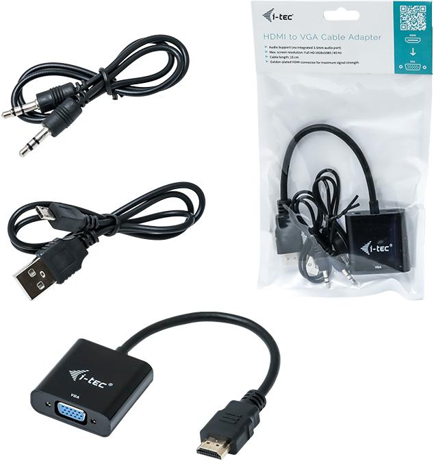 Produktbild i-tec HDMI zu (VGA, 15 cm)