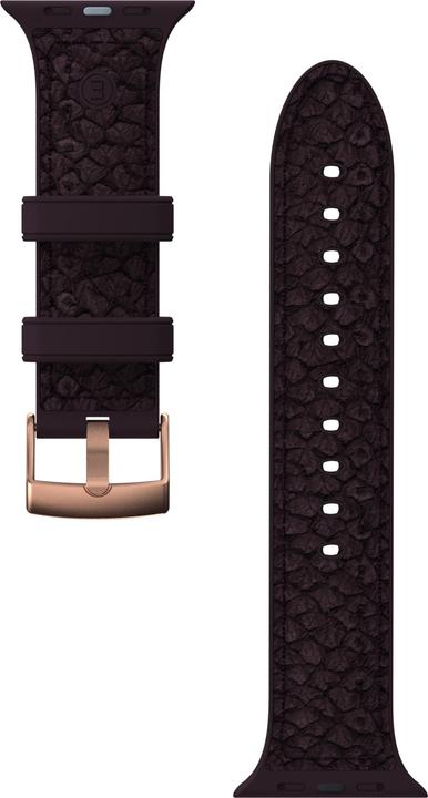 Actual product image Njord Eldur Watch Strap For (41 mm, 40 mm, Vegan Leather, Stainless steel fastener, Salmon leather)