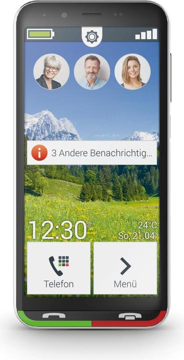 Produktbild Emporia Super Easy (32 GB, Schwarz, 4.95", Single SIM, 13 Mpx, 4G)