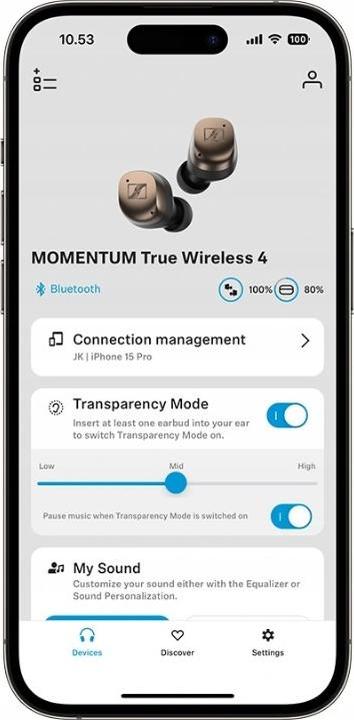 Produktbild Sennheiser Momentum True Wireless 4 (ANC, 7 h, Kabellos)