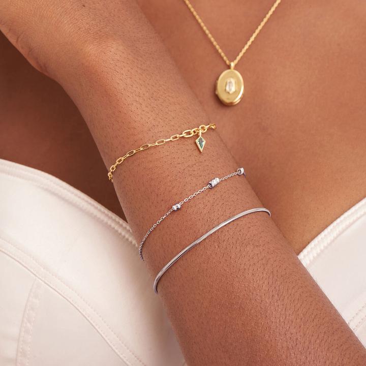 Immagine prodotto Ania Haie Bracciale Catena di serpenti in argento 925 (16.50 cm, Argento 925)