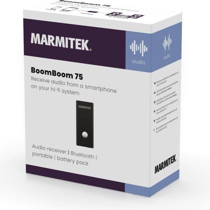 Immagine prodotto Marmitek BoomBoom 75, ricevitore musicale Bluetooth con batteria ricaricabile (Ricevitore)