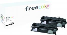 Image du produit Freecolor Toner HP 05X noir CE505XD HY compatible pack de deux