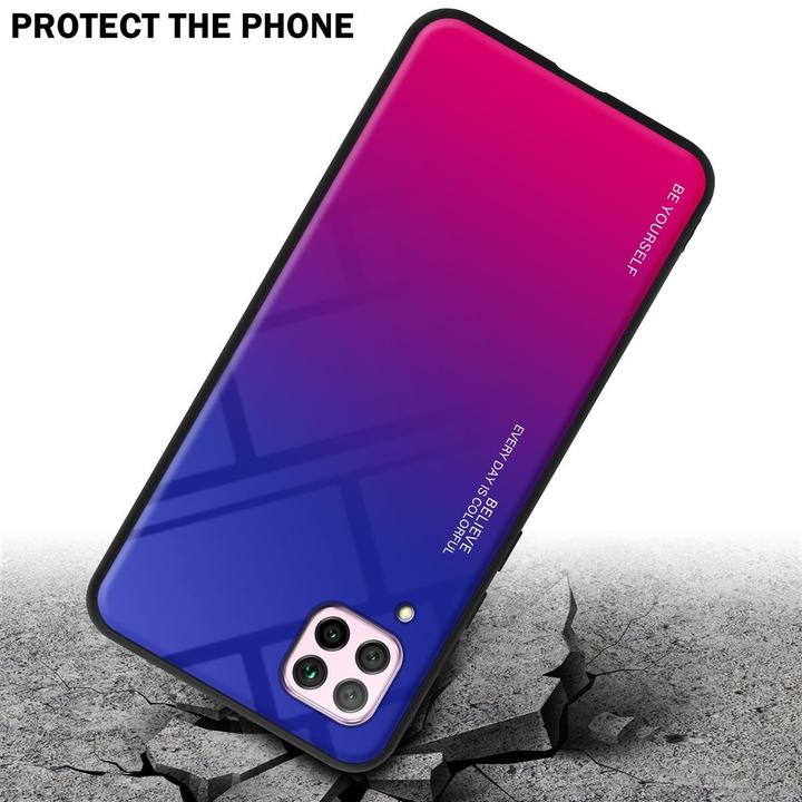 Produktbild Cadorabo TPU 2 Farben Glas Cover (Huawei Nova 7i, Huawei P40 Lite)