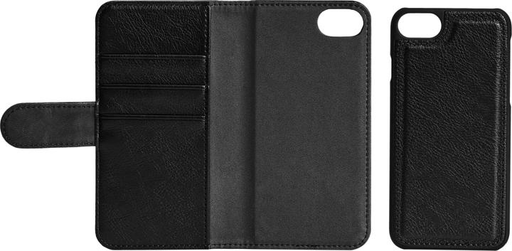 Actual product image Essentials iPhone 6/7/8/SE (2020/2022) PU wall,det,3 card,Blk (Apple iPhone 7, Apple iPhone 8, Apple iPhone 6)