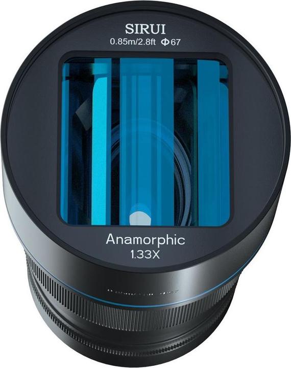 Actual product image Sirui 50mm f1.8 anamorphic lens, X mount (Fujifilm X, APS-C / DX)