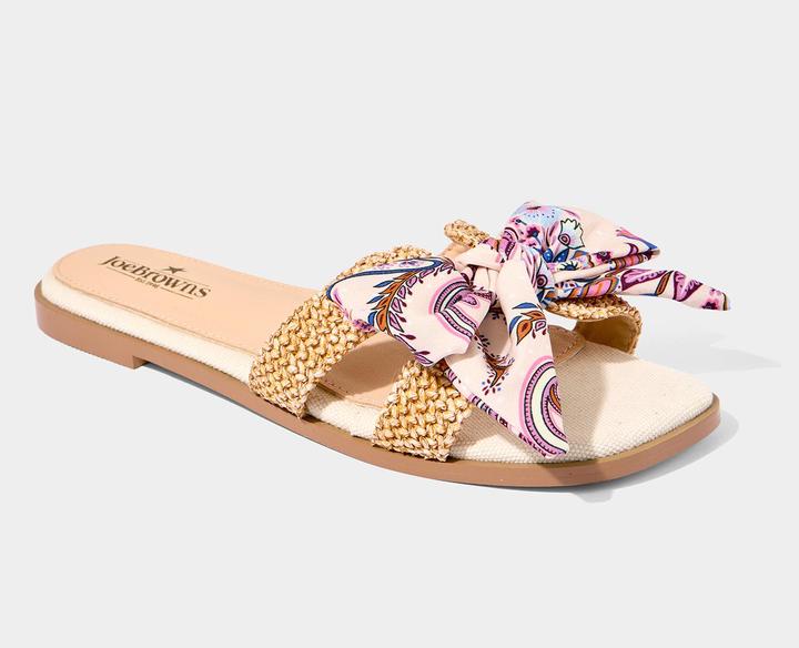 Produktbild Joe Browns Paisley Bow Woven Sole Sliders (41)