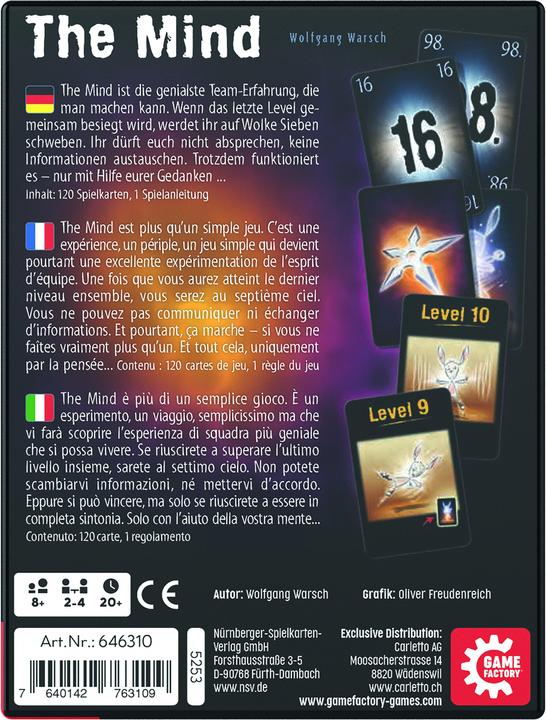 Actual product image Game Factory The Mind (German, English)