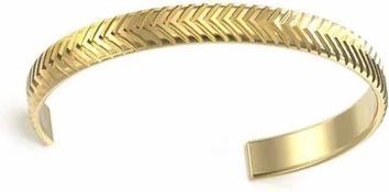 Guess - Timeless Gold Plated Pit Stop Bracelet JUMB04439JWYGS