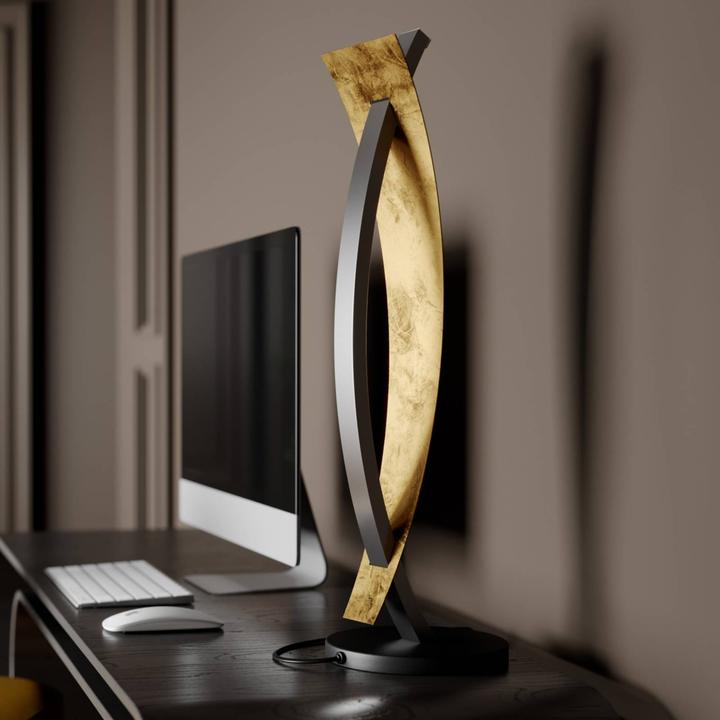Immagine prodotto Lucande Lampada da tavolo Marija Nero/Oro (500 lm)