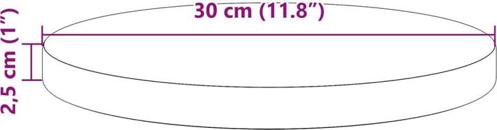 Actual product image VidaXL Boris (30 x 2,5 cm)