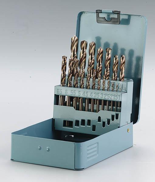 Actual product image PTG HSS Cobalt drill bit set 19 pieces (1.0 - 10.0 mm)