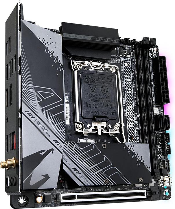 Productafbeelding Gigabyte B760I Aorus Pro (LGA 1700, Intel B760 Express, Mini-ITX)