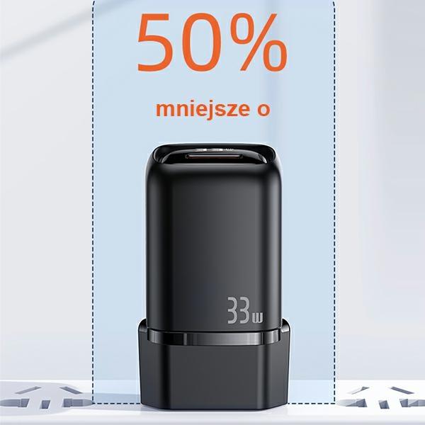 Immagine prodotto Usams Caricabatterie rapido con display digitale da 33W QC + PD (33 W)