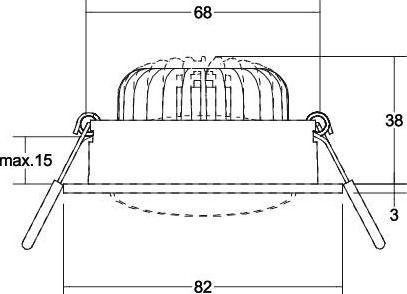 Produktbild Brumberg LED-Einbaustrahler (680 lm)