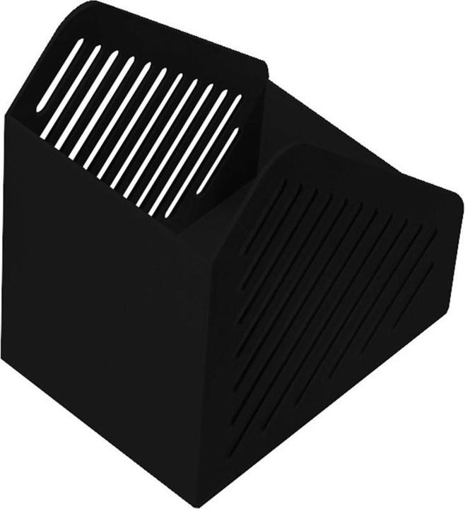 Actual product image Helit Magazine file, grid structure, DIN A5, polystyrene light grey, corner-protecting thanks to grid in (A5)