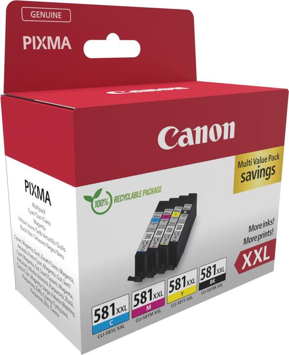 Actual product image Canon CLI-581 XXL Multipack (M, FC, C, Y)
