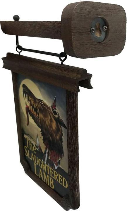 Actual product image Factory Entertainment An American Werewolf in London Scaled Prop Replica Pub Sign 6 cm