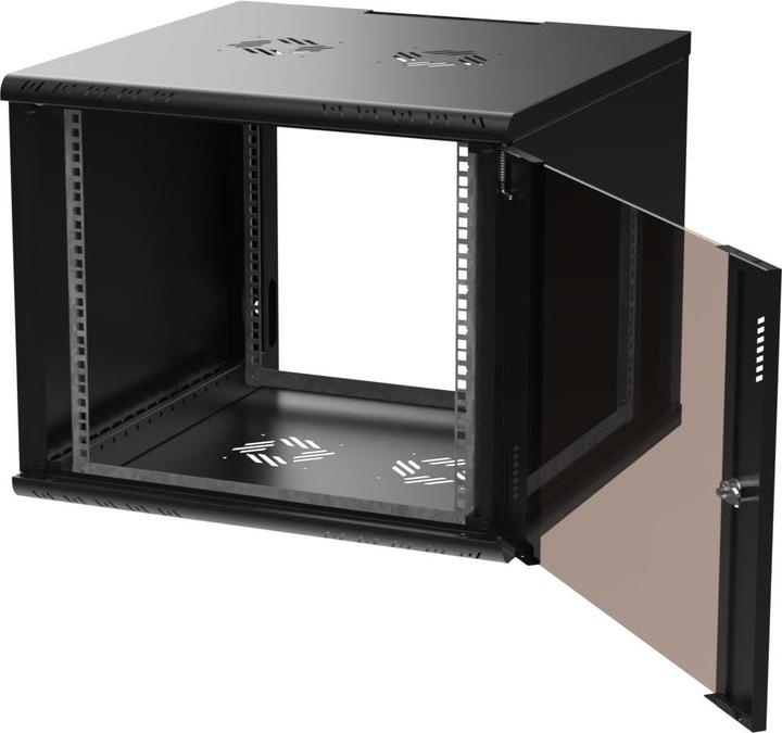 Immagine prodotto Extralink ARMADIO RACK PREMIUM 9U 600X600 MONTATO A PARETE NERO (9 HE, Rack da 19 pollici)