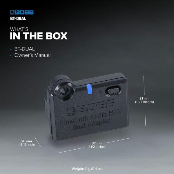 Image du produit BOSS (Electronics) BT-DUAL Adaptateur double Bluetooth Audio MIDI