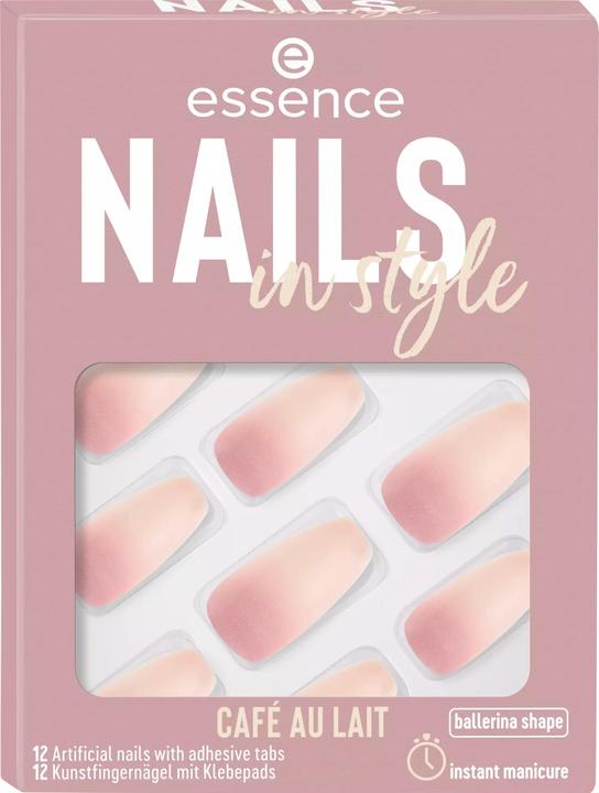 essence Nails in Style 16 CAFÉ AU LAIT (Ongles artificiels, Nude)