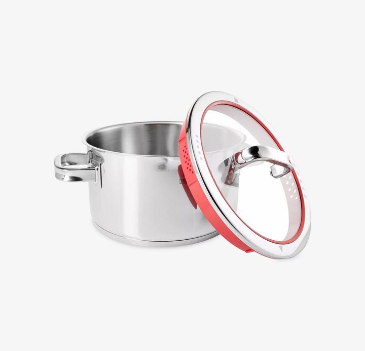 Actual product image WMF Cooking Pot Meat Pot Induction 16cm Glass Lid 1,9l Function4 Stainless Steel 18/10 (16 cm, Pot, Stainless steel)