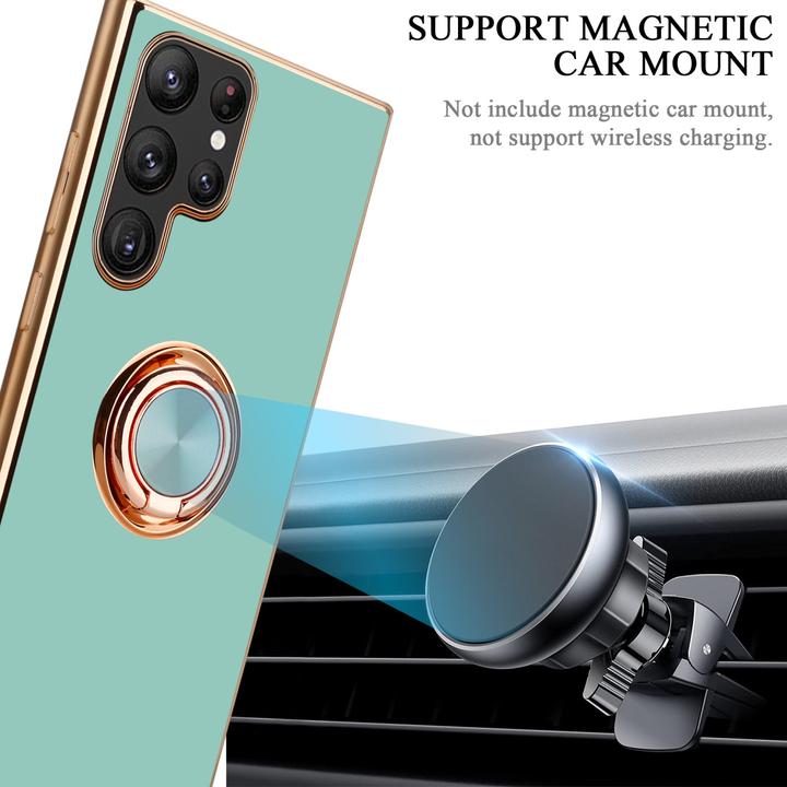 Immagine prodotto Cadorabo Custodia per Samsung Galaxy S22 ULTRA in TPU con protezione per la fotocamera e anello Stile LM089 (Samsung Galaxy S22 Ultra)