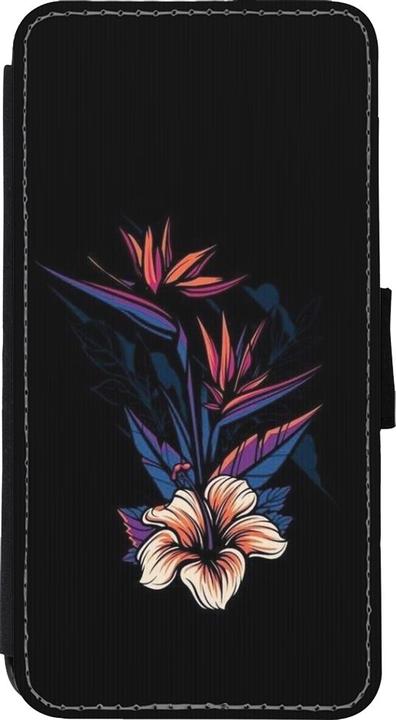 Actual product image PhoneLook Cover Wallet black Dark Flowers (Apple iPhone XS Max)