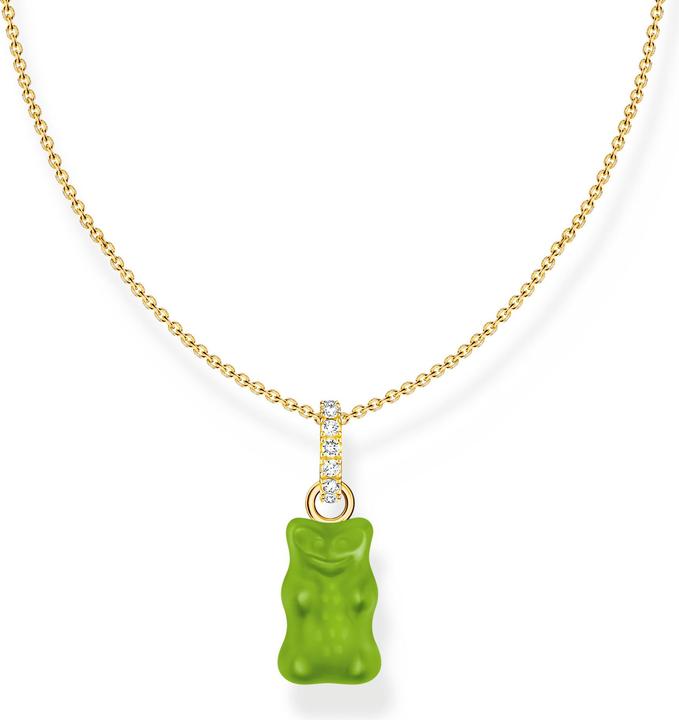 Green, White, 18k gold-plated