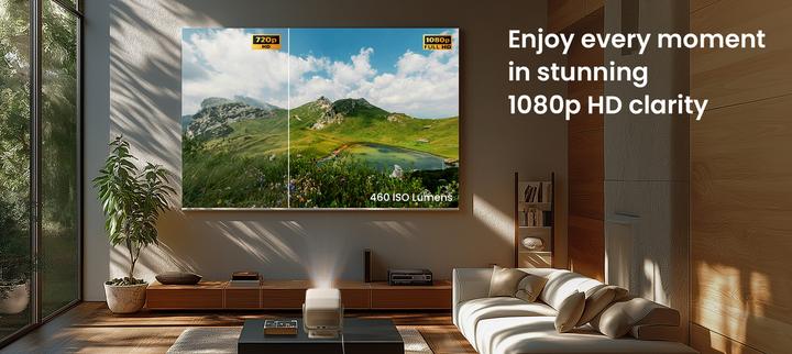 Actual product image JMGO N1S Nano LED DLP Projector 460 ISO 1080P GTV (1.2:1)